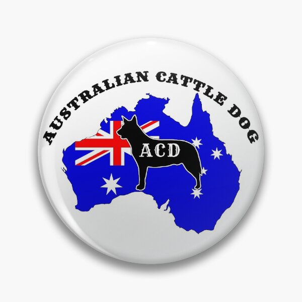 Item preview, Australian Cattle Dog (ACD) Heeler Australia and Flag designed and sold by sidehustledog.