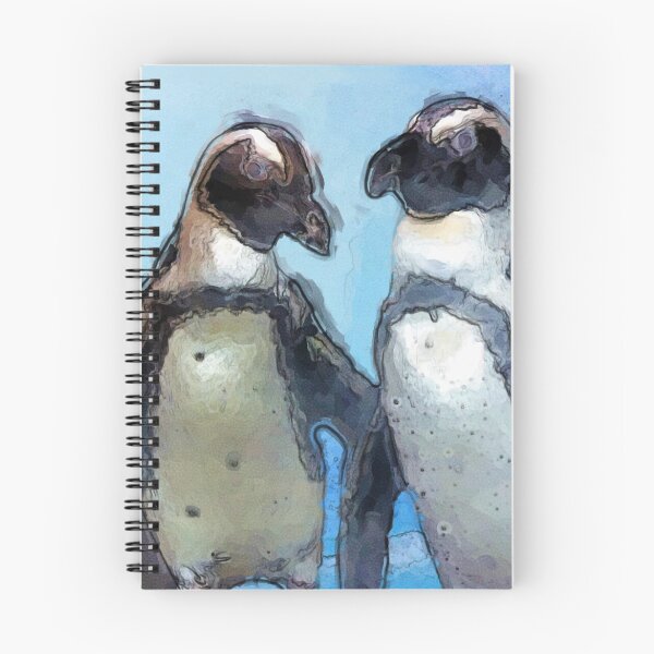 Item preview, Painterly Penguin Pair designed and sold by NaturesSol.