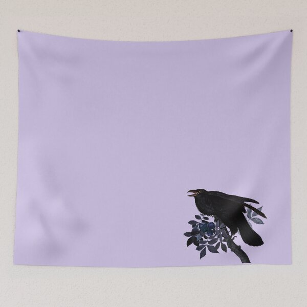 Item preview, Gothic Raven and Flowers  designed and sold by Dreamflight.