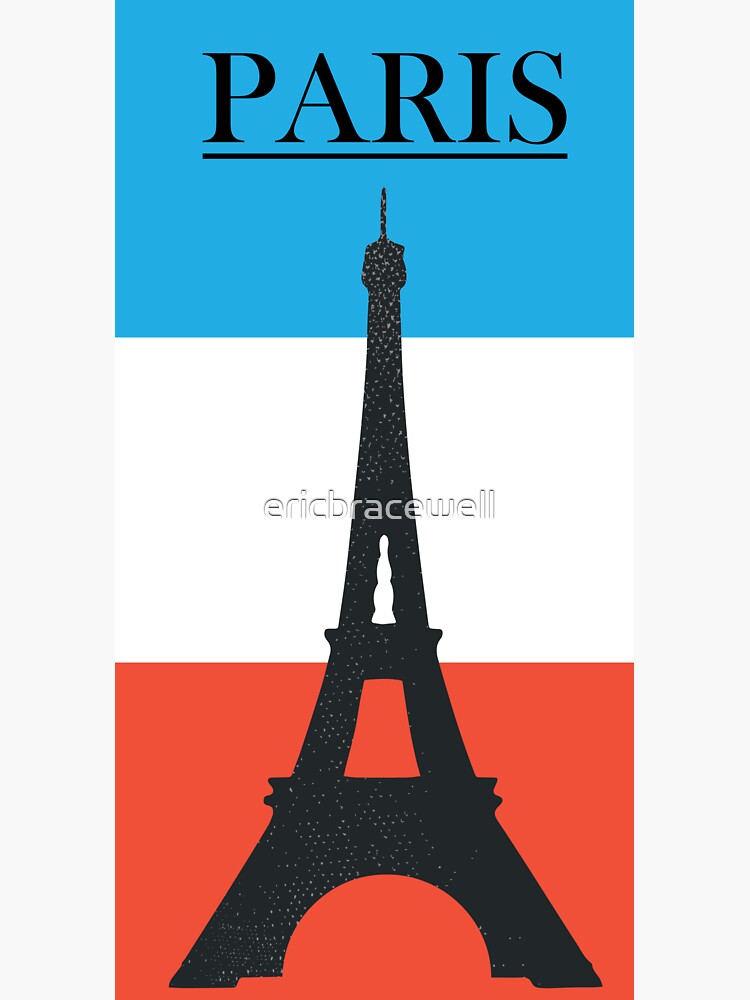 eiffel tower Sticker for Sale by rickilynn