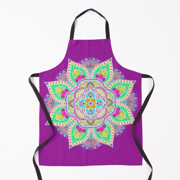 Item preview, Mandala 4 - Geometric Pattern with White Outline - on Dark Magenta by Amanda M Lucas designed and sold by Amanda Lucas.