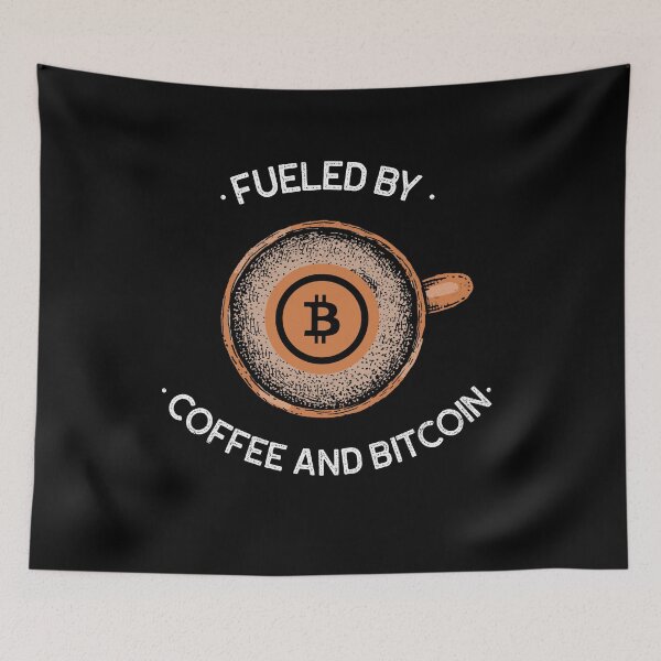 Item preview, Fueled By Coffee and Bitcoin (BTC) designed and sold by Bitcoin-Fashion.