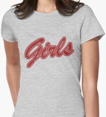 Girls (Red) Women's Fitted T-Shirt