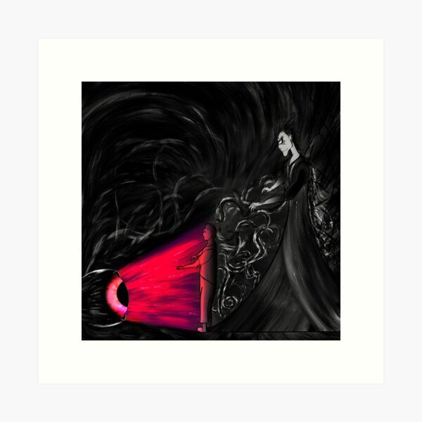 The darkness and shadows Art Print