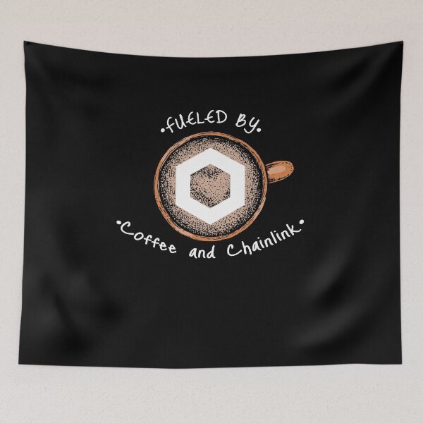 Item preview, Fueled By Coffee and Chainlink (LINK) designed and sold by Bitcoin-Fashion.