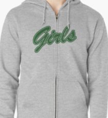 Girls (Green) Zipped Hoodie