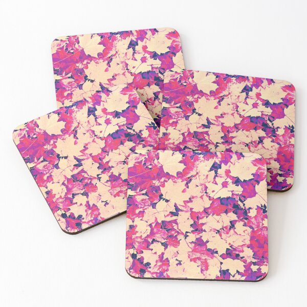 Item preview, Abstract Fall Leave Art Print, Pink Fantasy designed and sold by iASunshine.