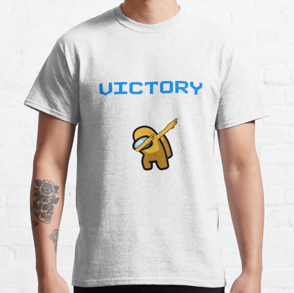 parmi nous tamponnant la victoire jaune T-shirt classique