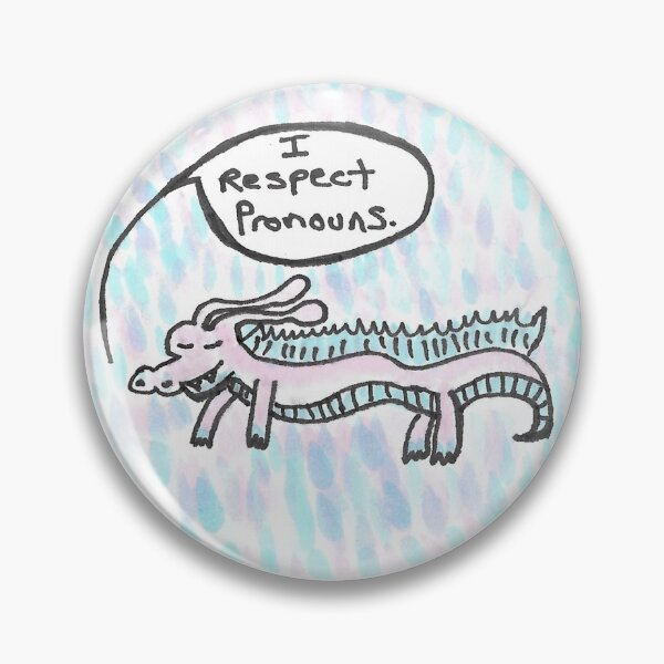 Item preview, Pronoun-Respecting Dragon designed and sold by ShellQGames.