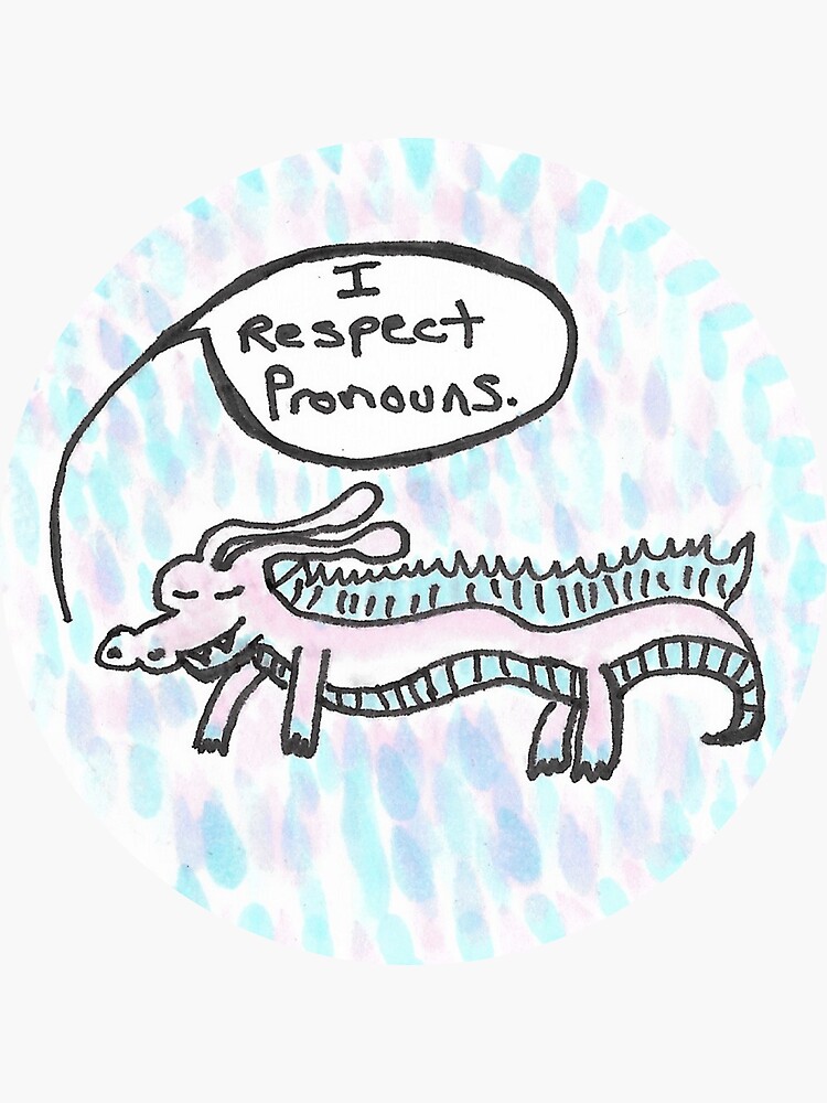 Pronoun-Respecting Dragon by ShellQGames