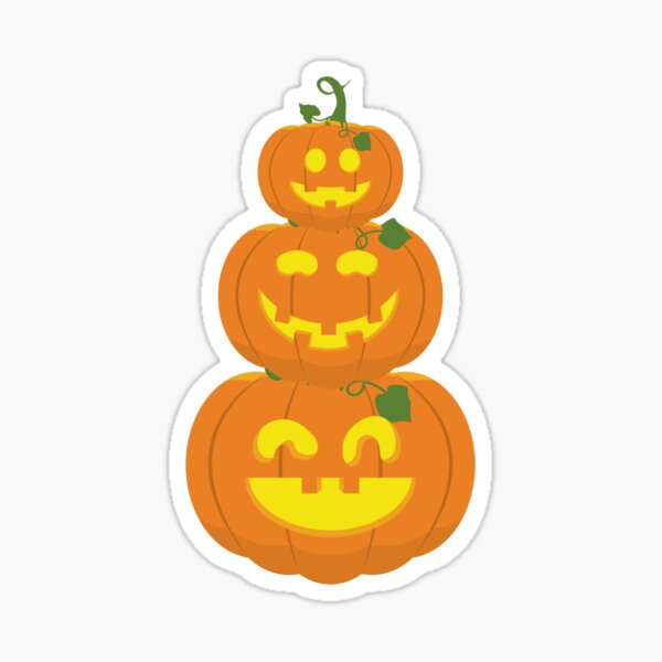 Item preview, Cute Jack-O-Lantern Stack designed and sold by Midnight Sky Sundry.