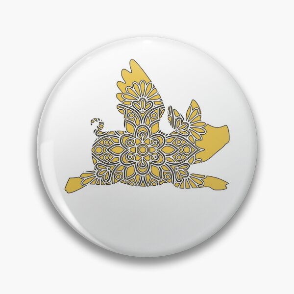 Item preview, Flying Pig Mandala  designed and sold by Sinfamous.