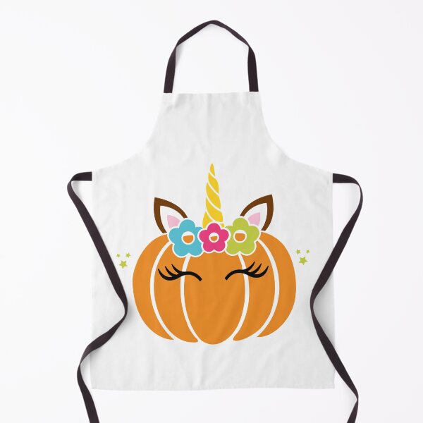 Item preview, Cute Pumpkin Unicorn with lashes and flowers designed and sold by FazCreations.