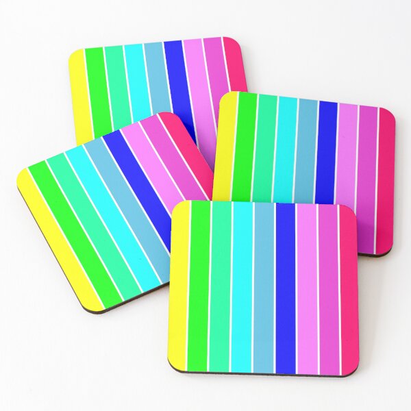 Item preview, Abstract Colorful Background Stripe Pattern neon Colored strips designed and sold by mashmosh.