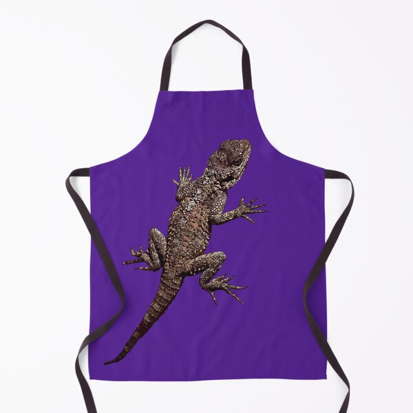 Item preview, Agama Lizard - Cyprus - Purple Background by Amanda M Lucas designed and sold by Amanda Lucas.
