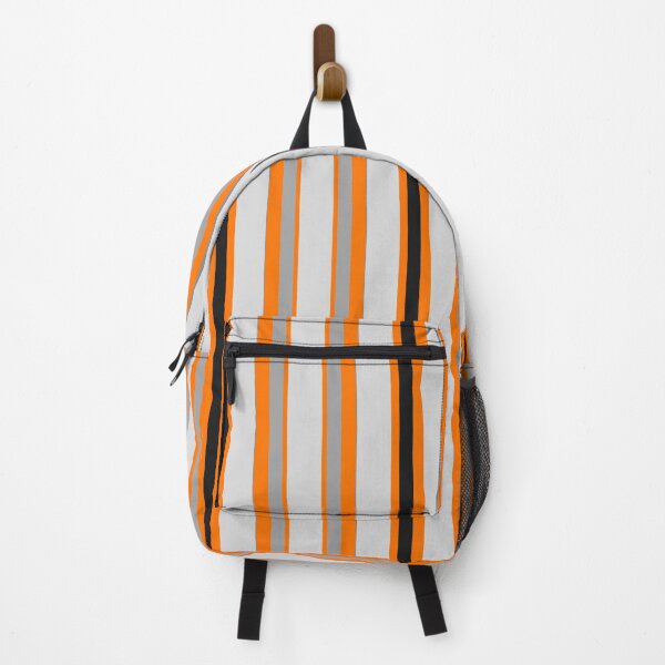 Item preview, THIN ORANGE STRIPES GREY STRIPES AND BROWN STRIPES AND WHITE  STRIPES PATTERN BY OZCUSHIONSTOO designed and sold by ozcushionstoo.