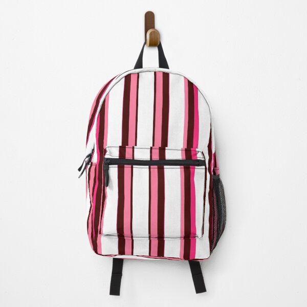 Item preview, THIN NEON PINK LIGHT PINK AND DARK MAGENTA PING WITH WHITE STRIPES designed and sold by ozcushionstoo.
