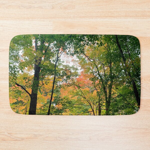 Item preview, Fall woods with maple leaves designed and sold by MiaoMiaoYu.