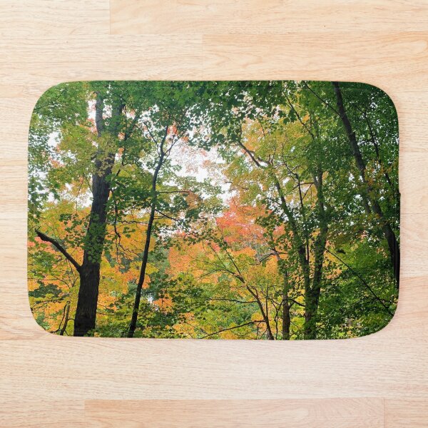 Item preview, Fall woods with maple leaves designed and sold by MiaoMiaoYu.