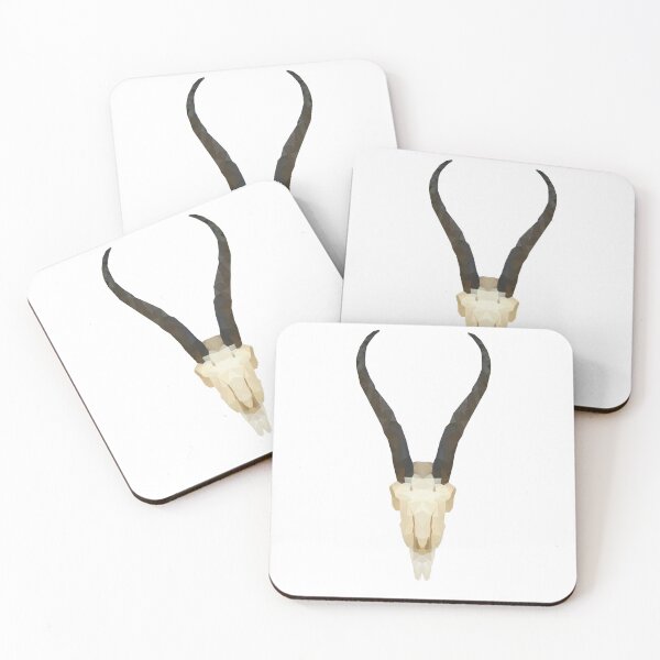 Item preview, Geometric Springbok Skull - Low Poly designed and sold by CaitlinCalling.