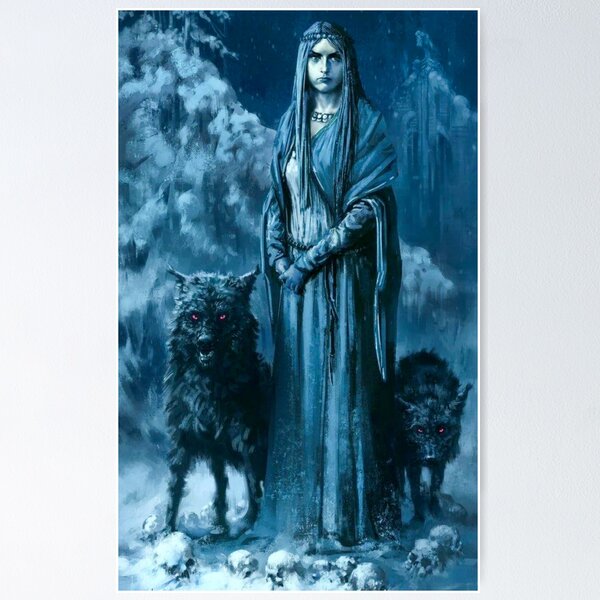 Item preview, The Goddess Una Nicnevin, Morana, Hela, or Hel designed and sold by Joshuaj1918.