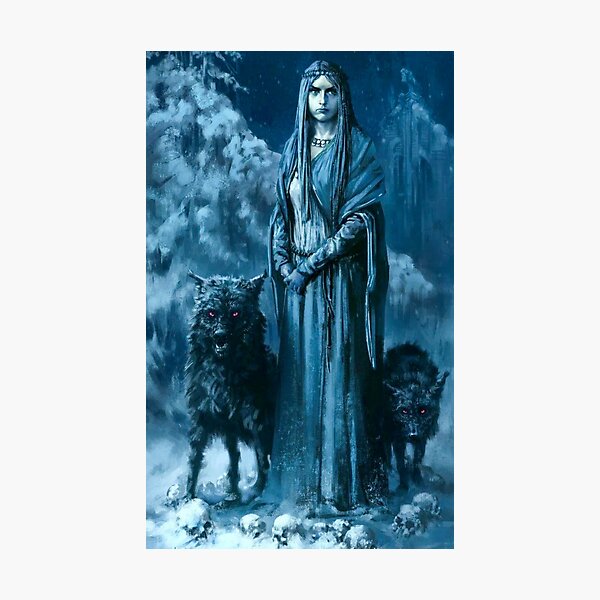Item preview, The Goddess Una Nicnevin, Morana, Hela, or Hel designed and sold by Joshuaj1918.