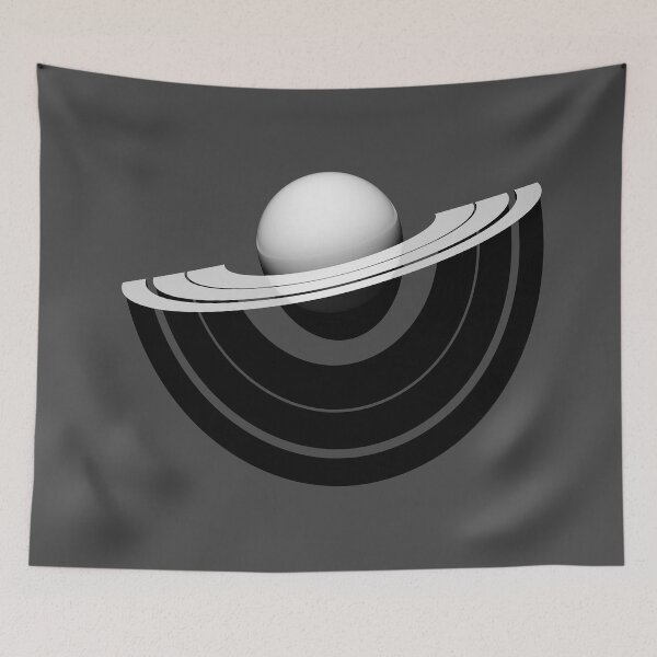 Item preview, Ball with planet rings and shadows designed and sold by lathspell.