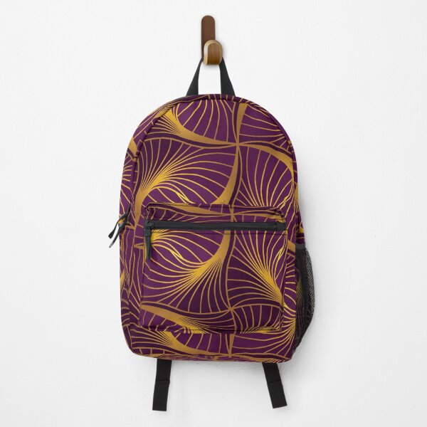 Item preview, Aubergine and Gold Geometric - Abstract Geometric Pattern  by Amanda M Lucas designed and sold by Amanda Lucas.
