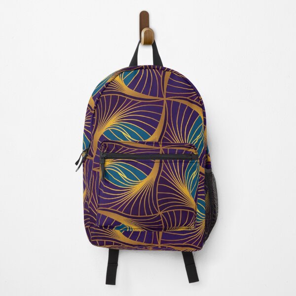 Item preview, Gold and Blue Delight - Abstract Geometric Pattern by Amanda M Lucas designed and sold by Amanda Lucas.