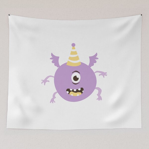 Item preview, Miss One Eye Incy Wincy Purple Party Monster designed and sold by wildflowerperks.