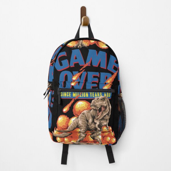 Item preview, Retro Pixel Game Over Dinosaur And Asteroids designed and sold by Vector Scout Lab.