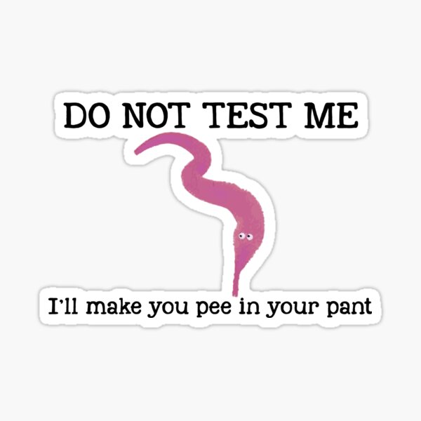 Do Not Test Me I'll Make You Pee In Your Pant Sticker for Sale by  DreamSkytees
