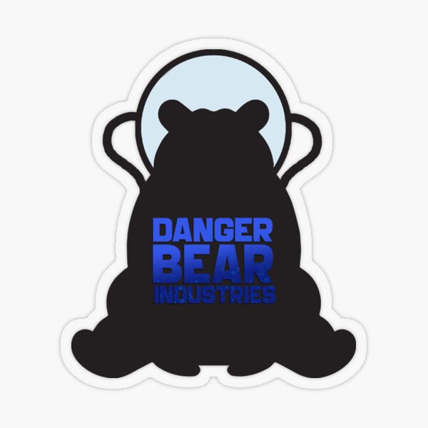 Space Bear from Danger Bear Industries Transparent Sticker