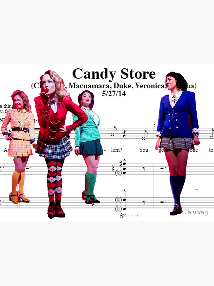"Candy Store Heathers the Musical" Sticker for Sale by rosemulvey2580