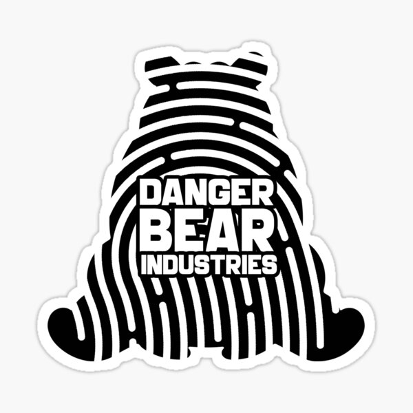 Mystery Bear from Danger Bear Industries Glossy Sticker