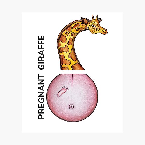 Item preview, PREGNANT GIRAFFE by FrankenDuo designed and sold by FrankenDuo.