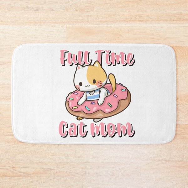 Item preview, Full Time Cat Mom Cute Cat in Sprinkled Donut designed and sold by Dollfacedesign.