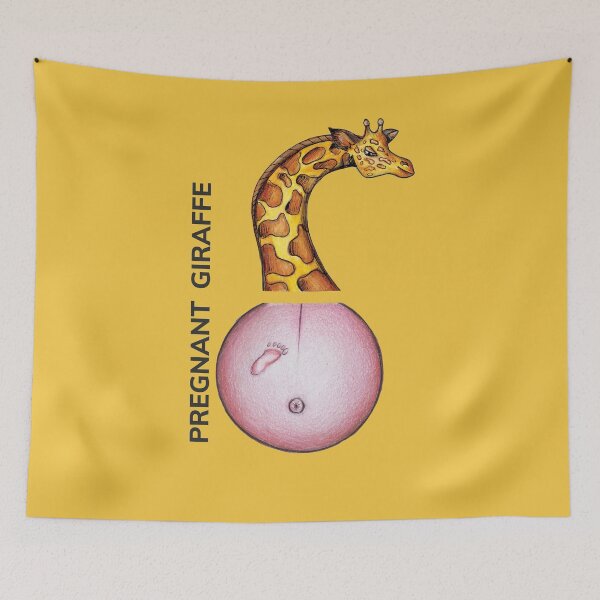 Aperçu de l'œuvre PREGNANT GIRAFFE by FrankenDuo sunglow yellow créée et vendue par FrankenDuo.