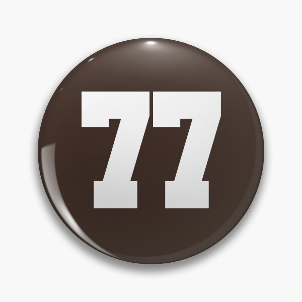 Item preview, 77 Number Cleveland Sports Seventy-Seven Brown Jersey designed and sold by HelloFromAja.