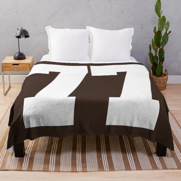 Item preview, 77 Number Cleveland Sports Seventy-Seven Brown Jersey designed and sold by HelloFromAja.