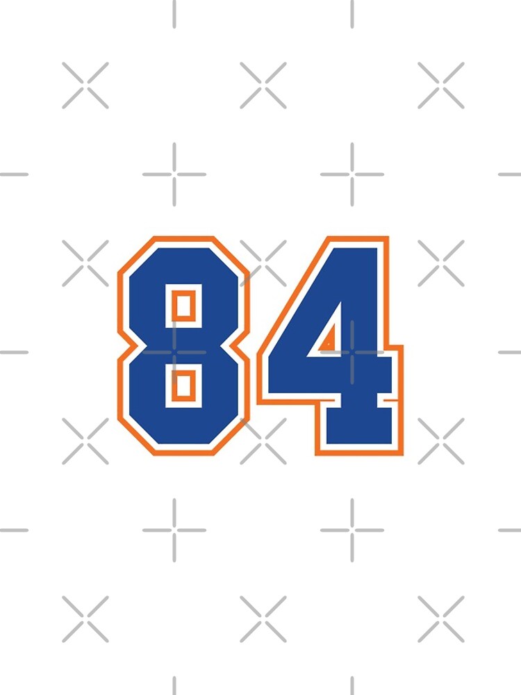 Eighty-Four Jersey Number Sports 84 Sticker for Sale by HelloFromAja