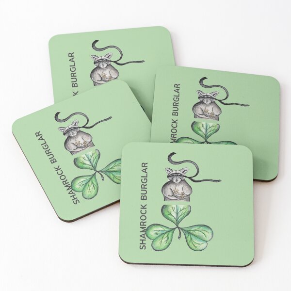 Item preview, SHAMROCK BURGLAR by FrankenDuo washed green designed and sold by FrankenDuo.