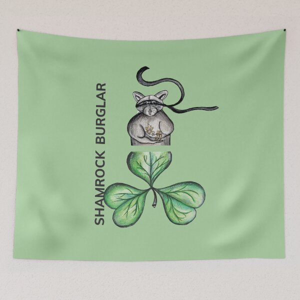 Item preview, SHAMROCK BURGLAR by FrankenDuo washed green designed and sold by FrankenDuo.