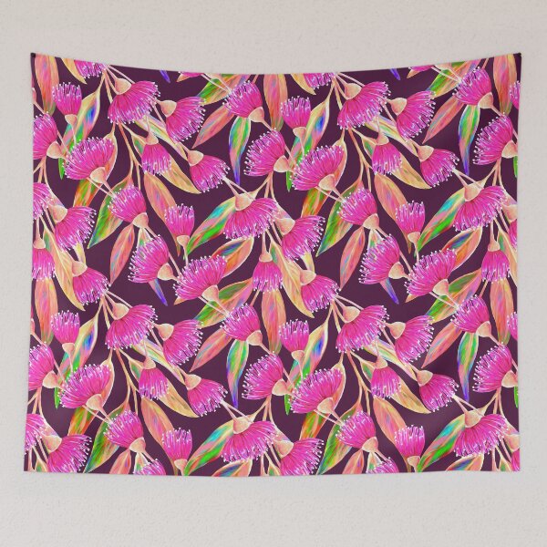 Item preview, Eucalyptus in Bloom - Colorful Pink designed and sold by Kraina.