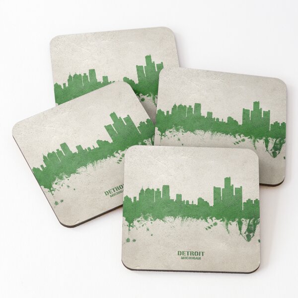 Aperçu de l'œuvre Detroit Michigan Skyline créée et vendue par ArtPrints.