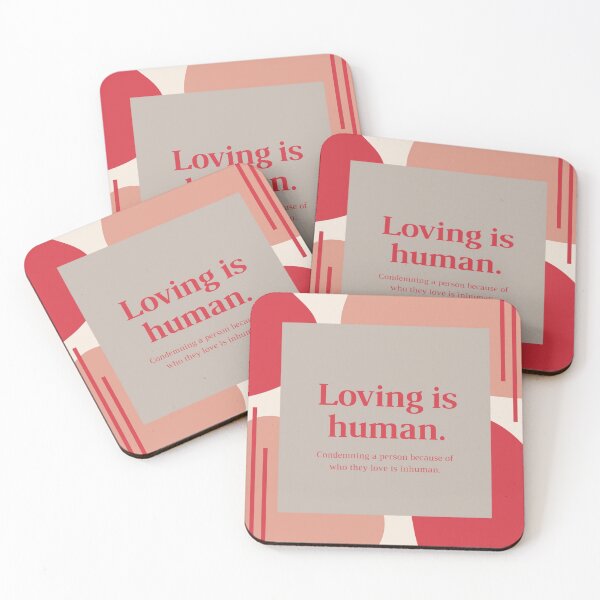 Item preview, Loving is human.  designed and sold by Artisan's Nook By Taffy.
