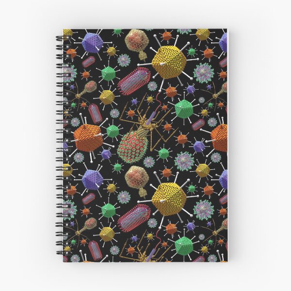 Aperçu de l'œuvre Virus Ocean Christmas Colored Virus créée et vendue par Russell Kightley.
