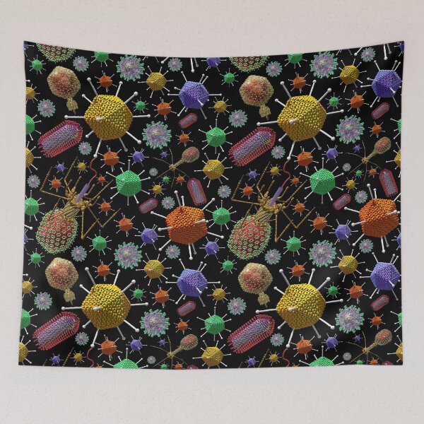 Item preview, Virus Ocean Christmas Coloured Viruses designed and sold by Russell Kightley.