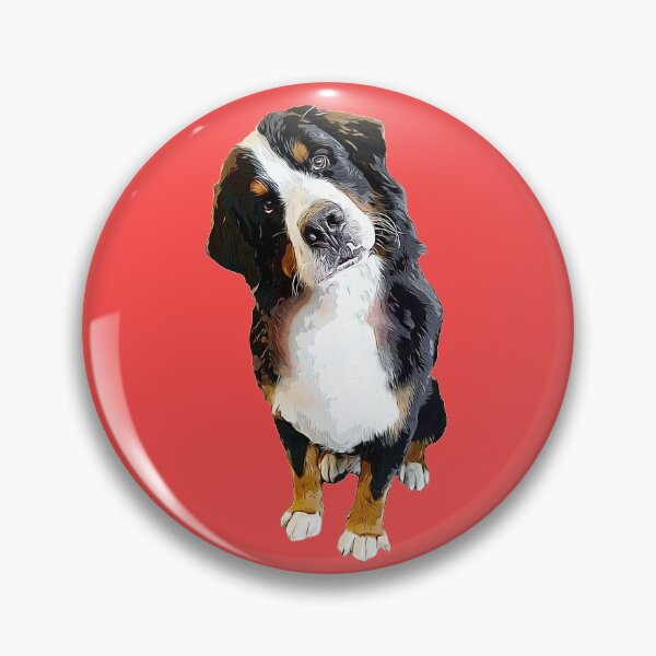 Item preview, Bernese Mountain Dog Cute Head Tilt designed and sold by ElegantCat.