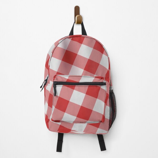 Item preview, Classic 3D Gingham checkered pattern plaid with red and white. designed and sold by MrazTees.